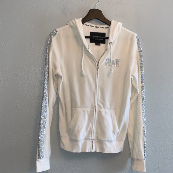 Vs sequin velour full zip - Picture 2 of 3